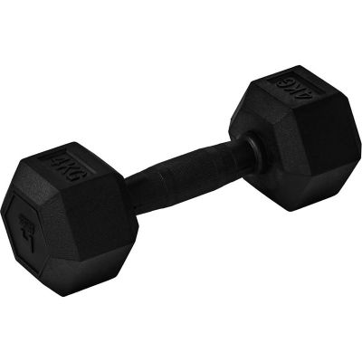 Master Fitness Nero Rubber Coated Hex, Hex hantlar - 4 kg