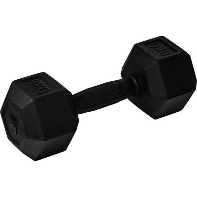 Master Fitness Nero Rubber Coated Hex, Hex hantlar - 8 kg