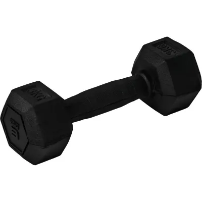 Master Fitness Nero Rubber Coated Hex, Hex hantlar - 3 kg