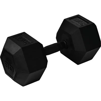 Master Fitness Nero Rubber Coated Hex, Hex hantlar - 30 kg