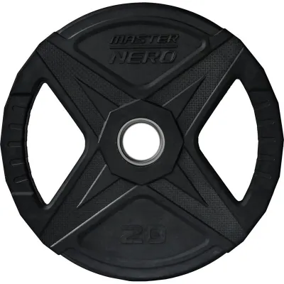 Master Fitness Nero Rubber Plate, Viktskivor gummerade - 20 kg