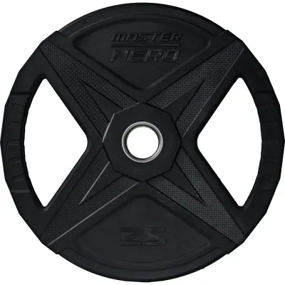 Master Fitness Nero Rubber Plate, Viktskivor gummerade - 25 kg