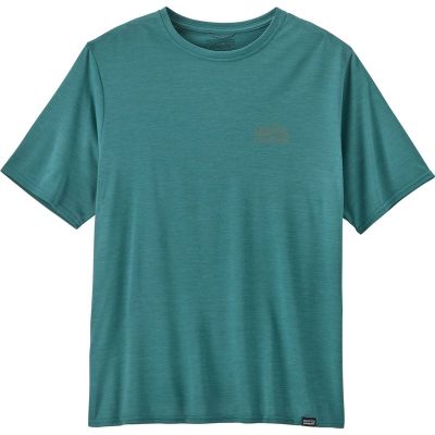 Patagonia M's Cap Cool Daily Graphic Shirt Strataspire: Wetland Blue X-Dye - L