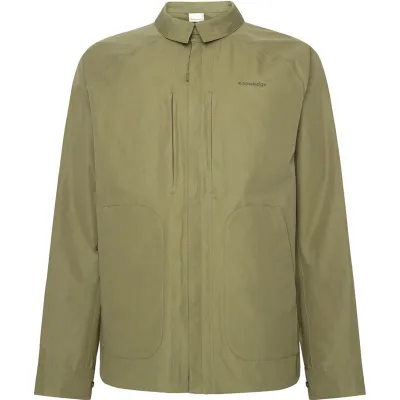 KnowledgeCotton Apparel Vent Canvas 200 Classic Overshirt Burned Olive - S, kuva 1 / 1