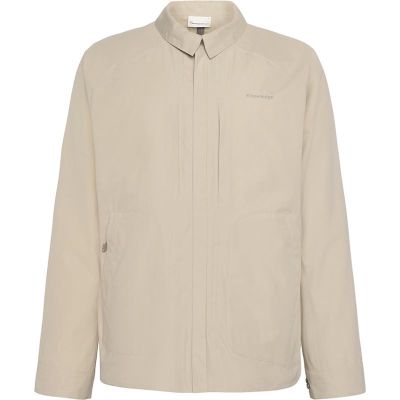 KnowledgeCotton Apparel Vent Canvas 200 Classic Overshirt Light Feather Gray - L