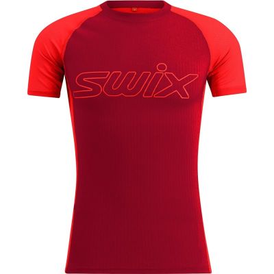 Swix RaceX Light Short Sleeve M Swix Red/Fiery Red - XXL