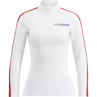 Swix Roadline NTS Half Zip Baselayer Top W Bright White/Fiery Red - XS, kuva 1 / 1