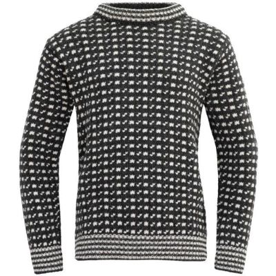 Devold Original Islender Wool Sweater Anthracite/Offwhite - XL