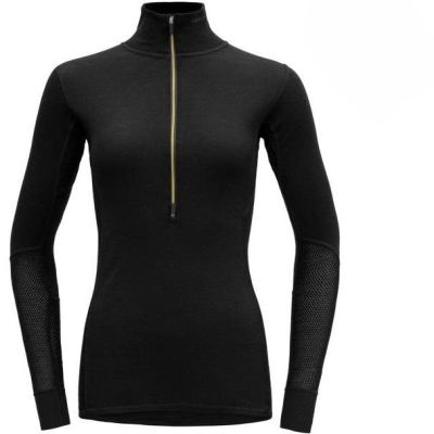 Devold Wool Mesh 190 Zip Neck Wmn Caviar - S