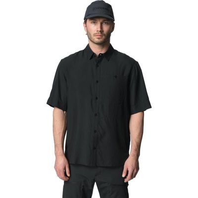 Houdini M's Tree Shortsleeve Shirt True Black Light - S