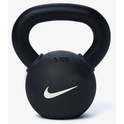 Nike Strength Rubber Coated Kettlebell, Kettlebells - 6 kg