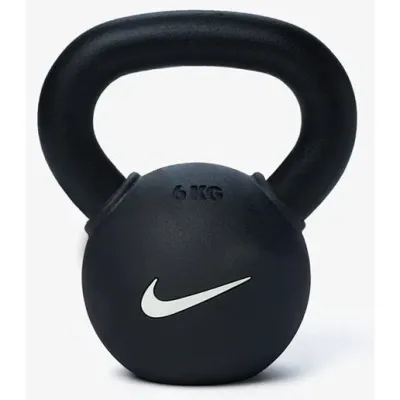 Nike Strength Rubber Coated Kettlebell, Kettlebells - 6 kg
