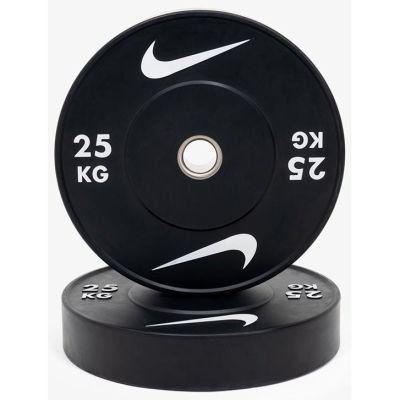 Nike Strength Rubber Bumper Plates, Viktskivor Bumper - 25 kg