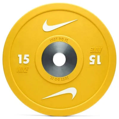 Nike Strength Pro Urethane Bumper Plates, Viktskivor Bumper - 15 kg