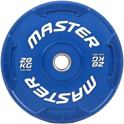 Master Fitness Easy Grip Color, Viktskivor Bumper - 20 kg