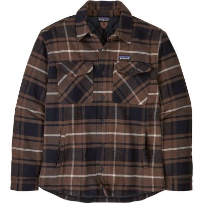 Patagonia M's LW Insulated Fjord Flannel Shirt Molasses Brown - L