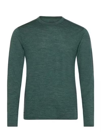 Saucony Peregrine Merino Long Sleeve Men Pine Heather - S
