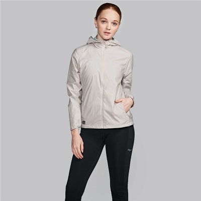 Saucony Peregrine Packaway Jacket Women Oats - XS