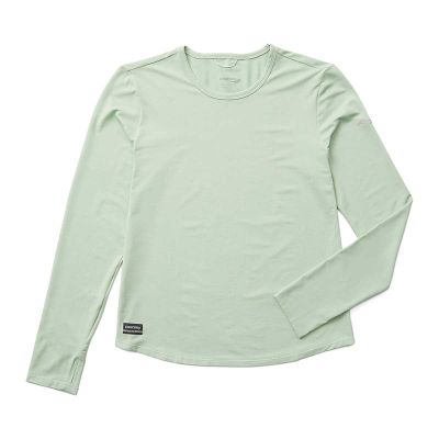 Saucony Stopwatch Long Sleeve Women Aloe Heather - L