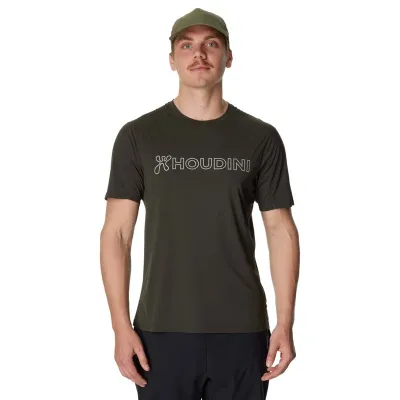 Houdini M's Pace Air Message Tee Green Illusion - XL, kuva 1 / 1