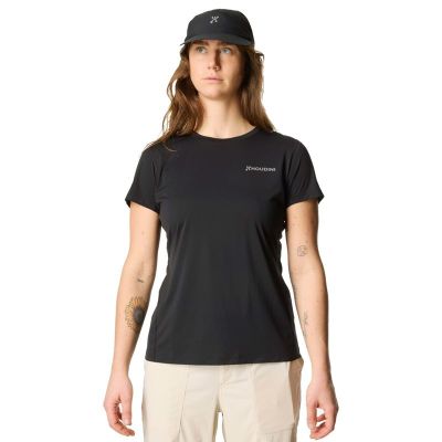 Houdini W's Pace Air Message Tee True Black / Houdini Logo - XS