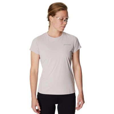 Houdini W's Pace Air Message Tee Silver Purple / Houdini Logo - M