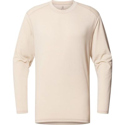Haglöfs Kaise Wool LS Tee Miesten liitubeige - XL