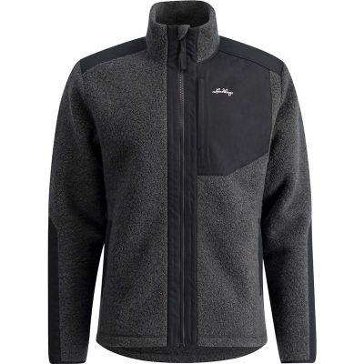 Lundhags Saruk Wool Pile MidFull Zip M Charcoal - XXL