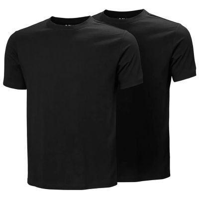 Helly Hansen 2-Pack Hh Cotton T-Shirt Black - 2XL