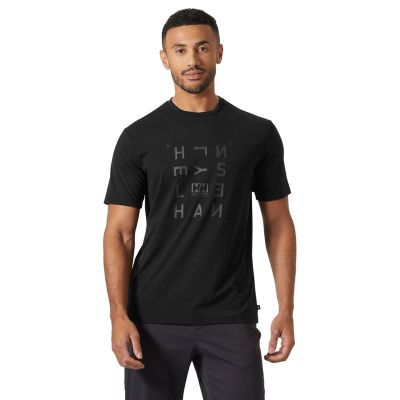 Helly Hansen Skog Graphic T-Shirt Black - XL