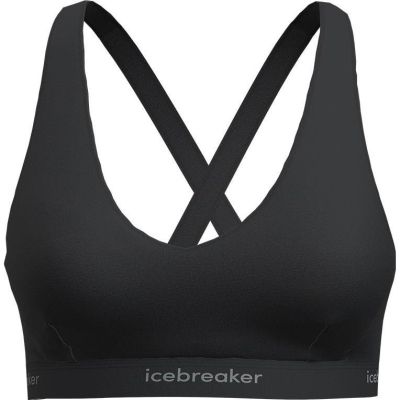 Icebreaker W Mer 125 Cool-LiteSprite Racerback Bra Black - L