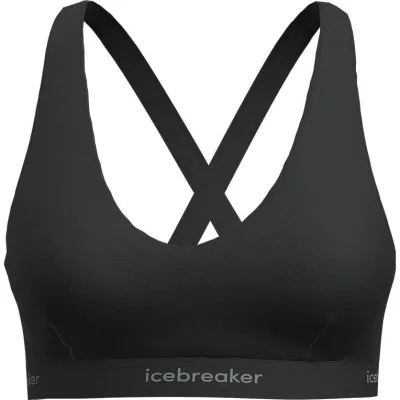 Icebreaker W Mer 125 Cool-LiteSprite Racerback Bra Black - L