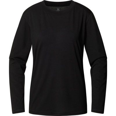 Haglöfs Kaise Wool LS Naisten T-paita True Black - XS