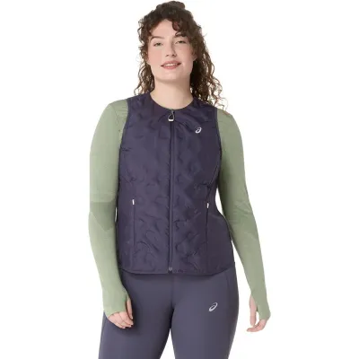 Asics Nagino Run Padded Gilet Women Indigo Fog - L, kuva 1 / 1