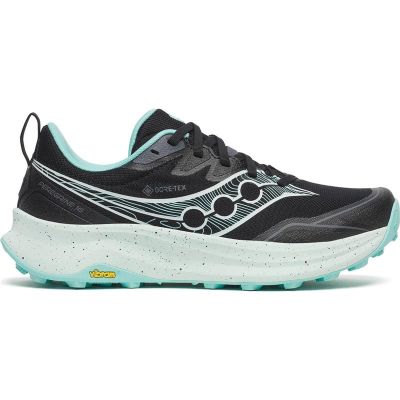 Saucony Peregrine 16 GTX Dam Black/Aqua - 38,5