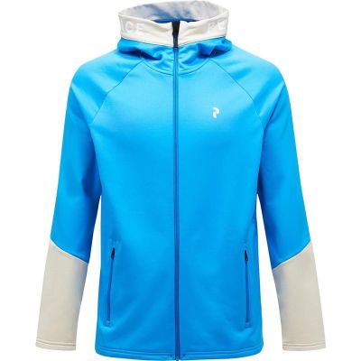 Peak Performance M Rider Zip Hood Brilliant Blue/Sand Fog - S
