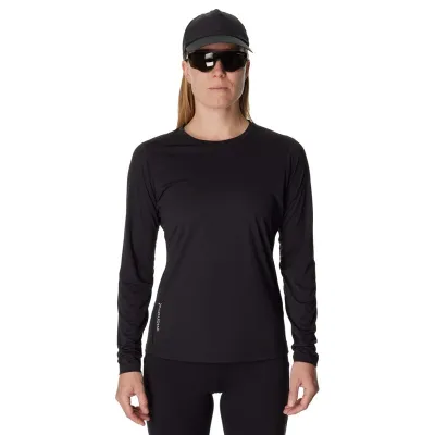 Houdini W's Pace Air LS Tee True Black - XL, kuva 1 / 1