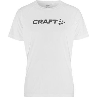 Craft CORE ESSENCE LOGO TEE M White/Granite - XXL