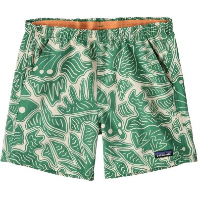 Patagonia W's Baggies Shorts - 5 in. Bees And Flowers: Heartleaf Green - S