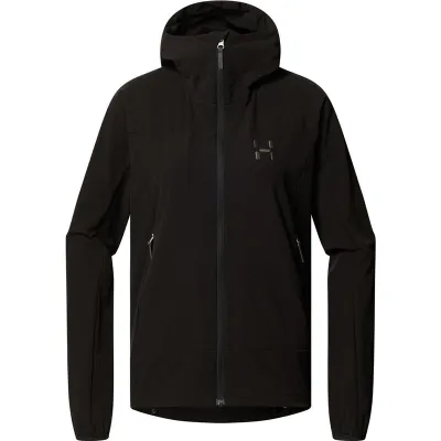 Haglöfs Rosson Softshell Hood Women True Black - M, kuva 1 / 1