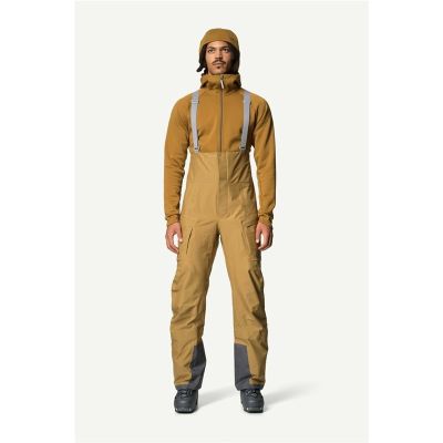Houdini M's Rollercoaster Bib Pants Greenish Gold - S
