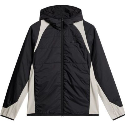 J.Lindeberg Scott Hybrid Hood Colorblock Black - XL