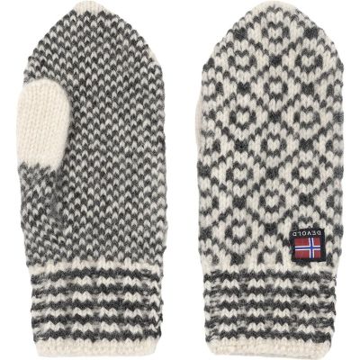 Devold Svalbard Wool Mitten Offwhite/Anthracite - M
