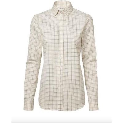 Chevalier Chorley Shooting Fit Shirt Women Rifle Green Tattersall - 38