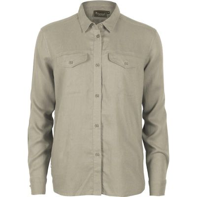 Pinewood Värnamo InsectSafe Linen L/S SHIRT W Linen Beige - XL