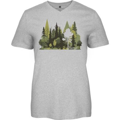 Pinewood Finnveden Recycled Outdoor T-SHIRT W L.Grey Mel Forest - S