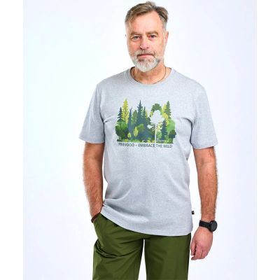 Pinewood Finnveden Recycled Outdoor T-SHIRT L.Grey Mel Forest - XXL