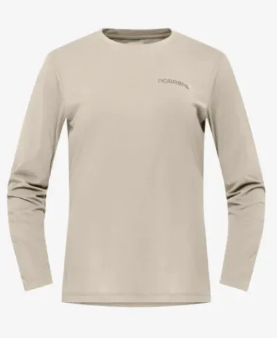 Norrøna Femund Tech Long Sleeve W´s Oatmeal - L, kuva 1 / 1