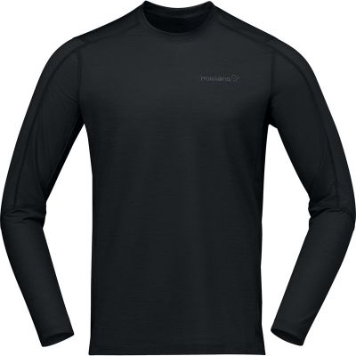 Norrøna falketind equaliserUll Long Sleeve M's Caviar Black - XL