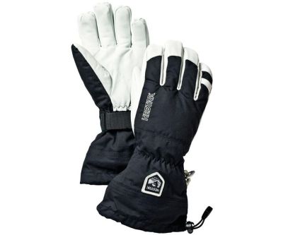 Hestra Army Leather Heli Ski 5-Finger Gloves Black - 13